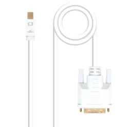 Nano Cable Conversor Mini DP a DVI Blanco 2m - Cable DVI