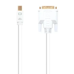 Nano Cable Conversor Mini DP a DVI Blanco 2m - Cable DVI