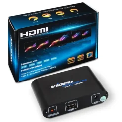 Nano Cable Conversor SVGA+Audio a HDMI SVGA/H+Jack 3.5/H-HDMI A/H Negro - Adaptador