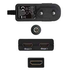 Nano Cable Duplicador HDMI 0.5m Negro - Cable HDMI