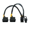 Nano Cable Tarjeta Gráfica 2x5.25" M-PCI-E(Molex 6+2Pin) - Cable Alimentación