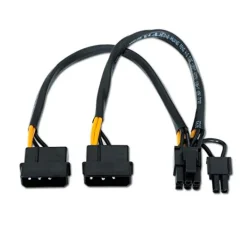 Nano Cable Tarjeta Gráfica 2x5.25" M-PCI-E(Molex 6+2Pin) - Cable Alimentación