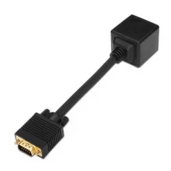 Nanocable Bifurcador VGA 20cm Negro - Cable