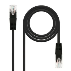 Nanocable Categoria 5 UTP 3m Negro - Cable de Red