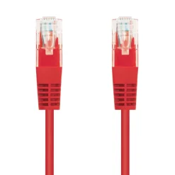 Nanocable Categoria 5 UTP 0,5m Rojo - Cable de Red