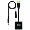 NanoCable HDMI a SVGA+Audio HDMI A/M-SVGA/H+Jack 3.5/H Negro 10cm+1.0m - Conversor
