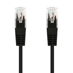 NanoCable Latiguillo RJ45 Cat.6 UTP AWG24 2m Negro - Cable Red