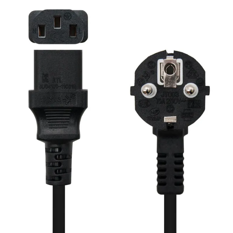 Nanocable M-C13/H 1.5m Negro - Cable Alimentación