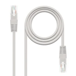 NanoCable RJ45 Categoria 5 UTP 1m Gris - Cable de Red