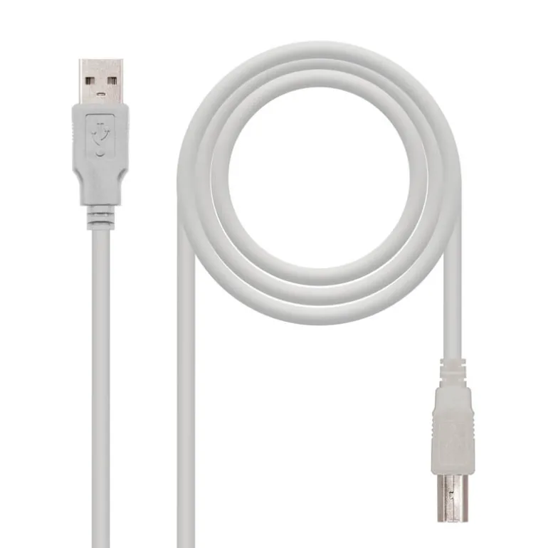 Nanocable USB 2.0 Impresora Tipo A/M-B/M Beige 1.8m - Cable USB