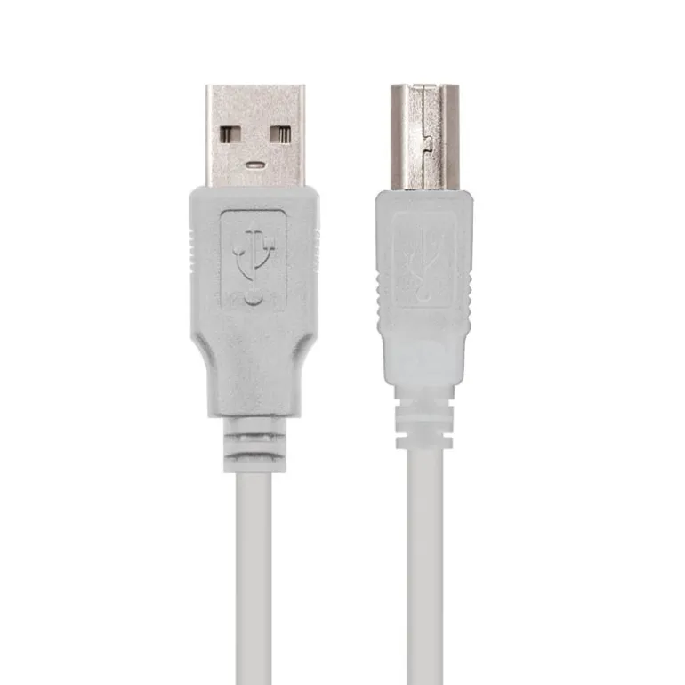 Nanocable USB 2.0 Impresora Tipo A/M-B/M Beige 1.8m - Cable USB
