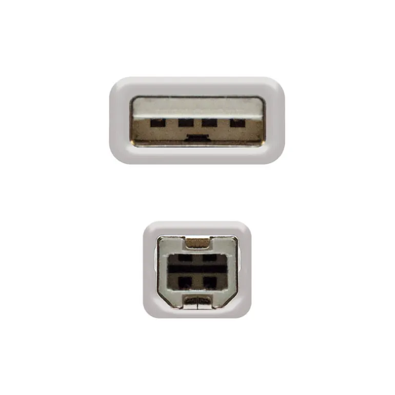 Nanocable USB 2.0 Impresora Tipo A/M-B/M Beige 1.8m - Cable USB