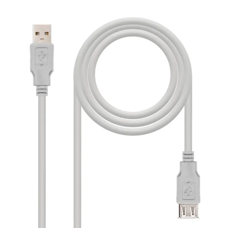 Nanocable USB 2.0 1.8m Beige - Alargador USB