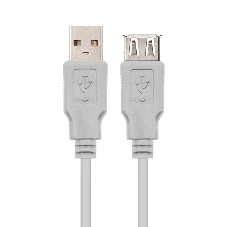 Nanocable USB 2.0 1.8m Beige - Alargador USB