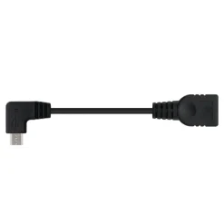 Nanocable USB 2.0 OTG Acodado Tipo Micro B/M-A/H Negro 15cm - Cable USB