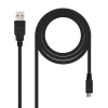 Nanocable USB 2.0 Tipo A/M-Micro  B/M Negro 1.8m - Cable