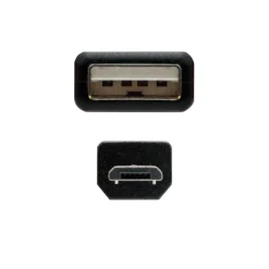 Nanocable USB 2.0 Tipo A/M-Micro  B/M Negro 1.8m - Cable
