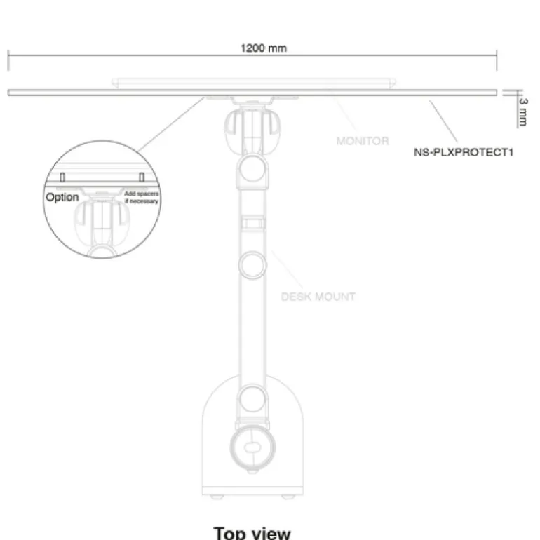 Newstar PLXPROTECT1 Pantalla Monitor - Pantalla Protectora