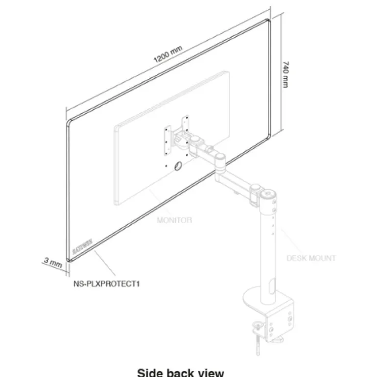 Newstar PLXPROTECT1 Pantalla Monitor - Pantalla Protectora