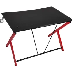 Nitro Concepts D12 Negro/Rojo - Mesa Gaming