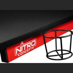 Nitro Concepts D12 Negro/Rojo - Mesa Gaming