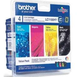 Pack 4 Cartuchos Brother LC1100HYVALBP (negro,amarillo,cyan,magen