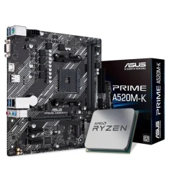 Pack  AMD Ryzen 3 3100 3.9GHz Tray + Asus Prime A520M-K