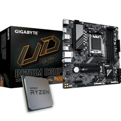 Pack  AMD Ryzen 5 7600X 5.3GHz Tray + Gigabyte B650M D3HP