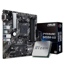 Pack  AMD Ryzen 7 3700X 4.4GHz Tray + Asus Prime B450M-A II