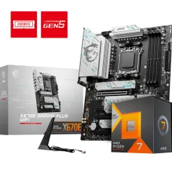 Pack  AMD Ryzen 7 7800X3D 5.0GHz Boxed + MSI X670E Gaming Plus WIFI