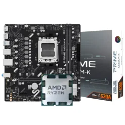 Pack  AMD Ryzen 5 7500X3D 4.5GHz Tray + Asus Prime A620AM-K