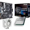 Pack  Asus Prime B450M-A II + AMD Ryzen 5 5500 Tray + DeepCool AK400 Blanco