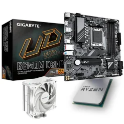 Pack  Gigabyte B650M D3HP Socket + AMD Ryzen 5 7600 + DeepCool AK400 Blanco
