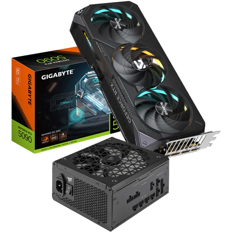 Pack Gigabyte GeForce RTX 5090 Gaming OC 32GB DLSS4+Corsair RM1200x Shift 80 Gold 1200W ATX 3.0 Modular