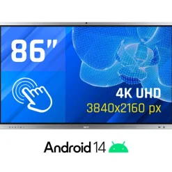 Pantalla iggual ORCHID Interactiva 4K 86" Webcam