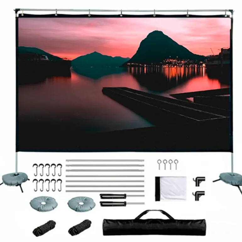 Pantalla Proyección iggual Exterior Portable 100" 221x124cm