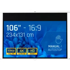 Pantalla Proyección iggual PSIMS234 Manual 106" 234x131cm
