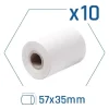 Papel Térmico Iggual Pack 10 Rollos 57x35