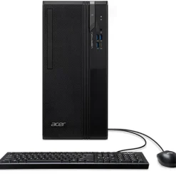 PC Sobremesa Acer Veriton VS2720G i5-14400 16GB 512GB W11P Negro Con Teclado Y Ratón