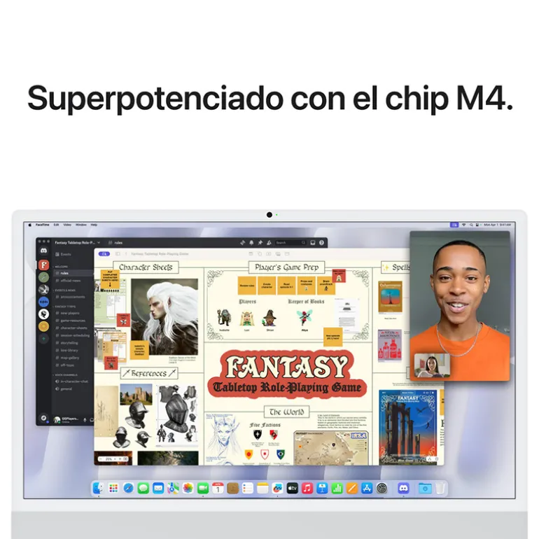PC Todo En Uno Apple iMac M4 16GB 256GB 24" macOS Plata