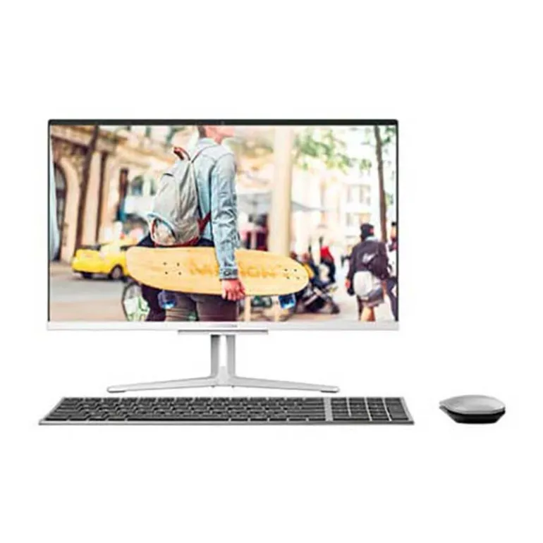 PC Todo En Uno Medion Akoya E23403 MD63870 i3-1005G1 8GB 256GB 23.8" W11H Plata