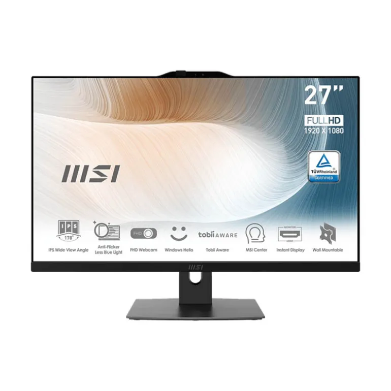 PC Todo En Uno MSI Modern AM272P 12M-843ES i7-1255U 16GB 512GB +1TB 27" W11H Negro