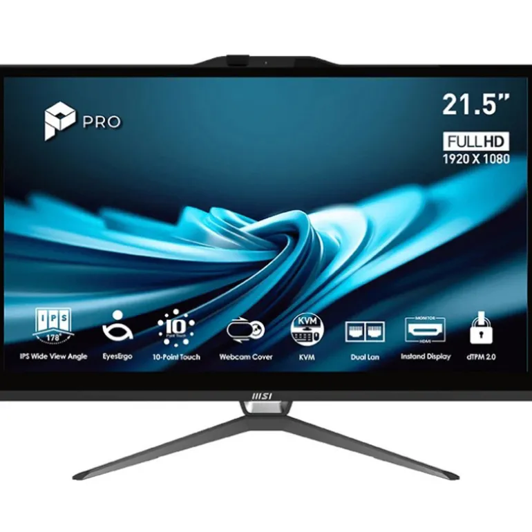 PC Todo En Uno MSI PRO AP222T 14M-496EU i3-14100 8GB 256GB 22" FreeDOS Negro