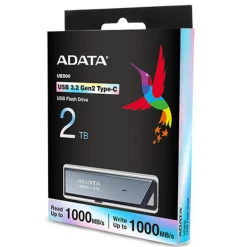 Pendrive Adata Elite UE800 2TB USB 3.2 Gen2 Plata