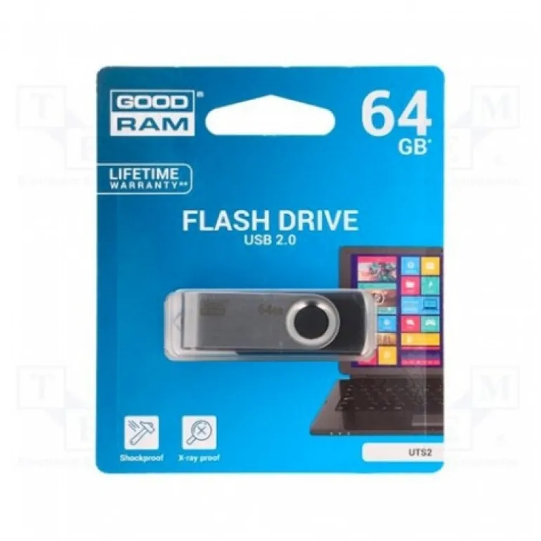 Pendrive Goodram UTS2 64GB USB 2.0 Negro
