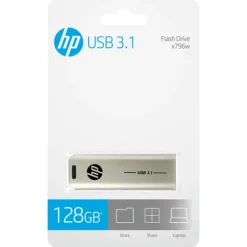 Pendrive HP HPFD796L 128GB USB 3.1 X796W Plateado