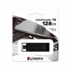Pendrive Kingston DataTraveler DT70 128GB USB Tipo C 3.2 Negro
