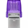 Pendrive Kingston DataTraveler MicroDuo 3C 128GB USB Tipo C Plata
