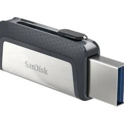 Pendrive Sandisk Dual Ultra 256GB USB Tipo C Plata