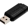 Pendrive Verbatim PinStripe 8GB USB 2.0 Negro